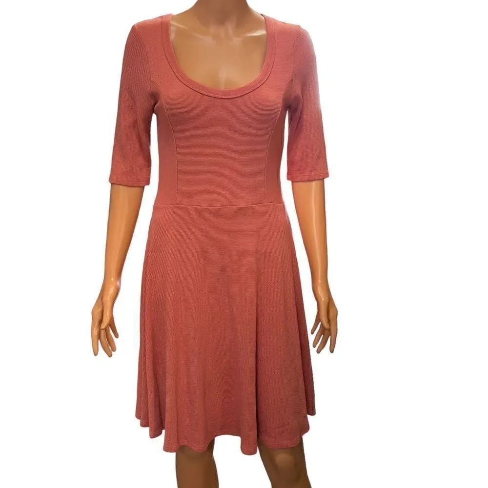 Sweet Claire Scoop Neck Fit & Flare Dress LARGE